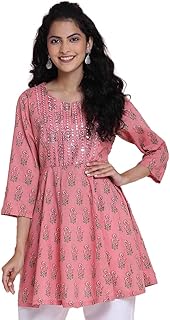 Women Cotton Printed Short Kurti