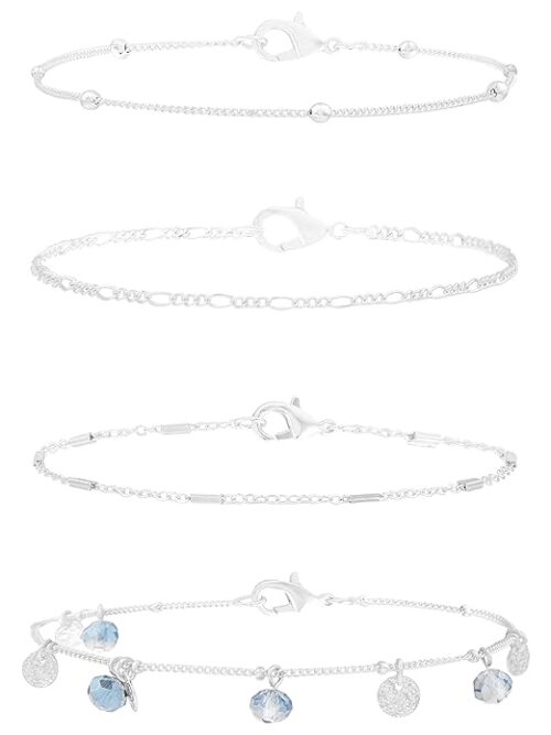 London Chain Anklet Multipack