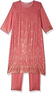 Women Rayon Straight Kurta Pant 2 Piece Set